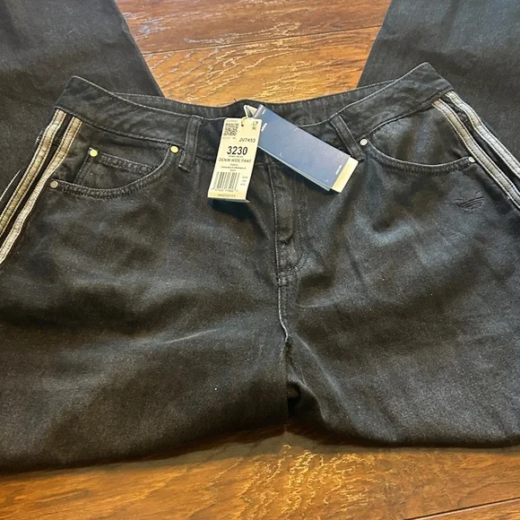 adidas Originals Women's Adicolor Denim Adilenium Pant size 32/30 NWT - Picture 7 of 8